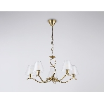 Люстра Ambrella light LH57091/5 BS/FR латунь/белый матовый E14/5 max 40W D690*790, фото4