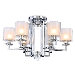 Светильник Ambrella light TR4418/6 CH/CL/FR хром/прозрачный/белый матовый E27*6 max 40W D748*463, фото7
