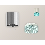 Светильник Ambrella Light XS6305011 PSL/BL серебро полированное/голубой MR16 GU5.3 (C6305, N6153), фото 1