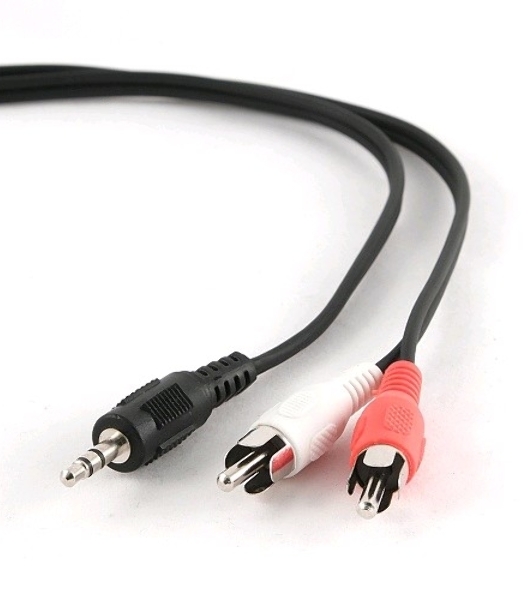 Кабель аудио Gembird/Cablexpert Jack3.5/2xRCA, 2.5м