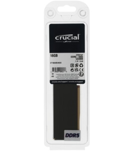 Оперативная память Crucial, DDR5, 16GB (1x16 GB), 4800 MHz, CL40, SO-DIMM