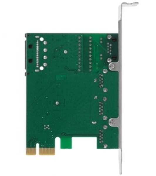 Контроллер сетевой ExeGate EXE-361 PCI-E 2.0, 3*USB 3.0 ext + LAN UTP 1000Mbps, раз.доп.пит.OEM)