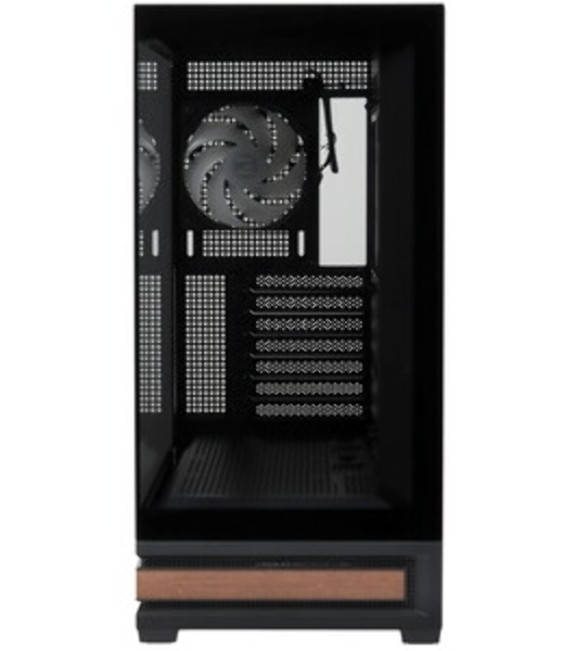 Компьютерный корпус ZALMAN P40 NAMU, ATX, черный, WINDOW, WOODEN ELEMENTS, 2xCombo(2.5” or 3.5”), 1xUSB TYPE-C, 2xUSB 3.0, SIDE 3x120мм ARGb, REAR 1x120мм ARGb