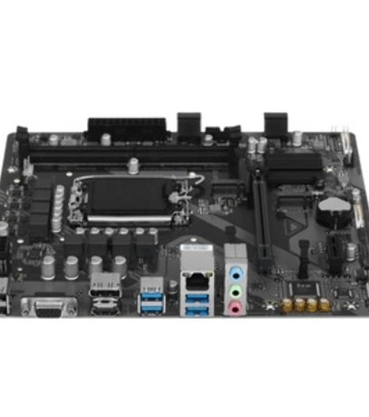 Материнская плата Gigabyte B760M E, LGA 1700, Intel B760, 2xDDR5, 4xSATA, 2xM.2, 1xPCIe 4.0 x16, 1xPCIe x1, 1xVGA, 1xHDMI, 1xDP, 1x1Gb LAN, 4xUSB-A 5Gbps, 2xUSB-A 2.0, 3x3.5 мм, 7.1, mATX