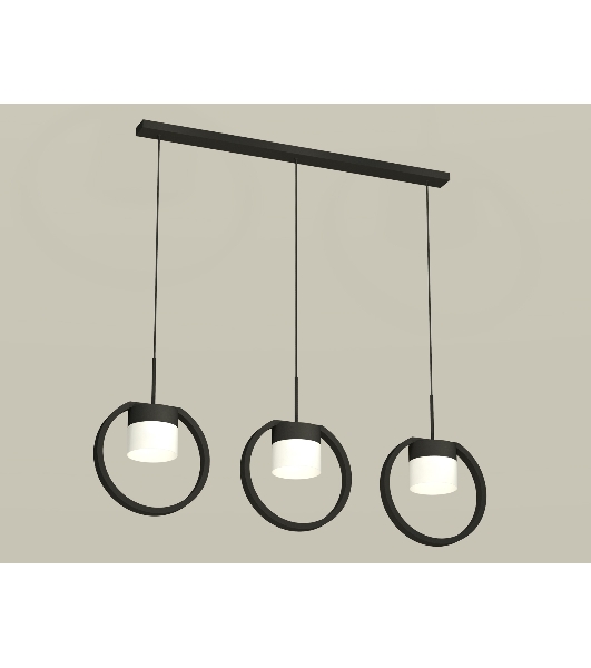 Светильник Ambrella light XB9107155/3 SBK/FR черный песок/белый матовый GX53 (C9107, N8402)