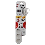 Сетевой фильтр ЭРА белый USF-5es-1.5m-USB-W с заземл 3x0.75мм2 с выкл 5гн+2USB 1.5м, фото2