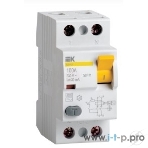 Выключатель дифференциального тока (УЗО) IEK MDV10-2-063-030 ВД1-63 2Р 63А 30мА IEK, фото2