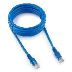Патч-корд UTP Cablexpert cat.5e, 3м, литой, многожильный, синий, фото 1