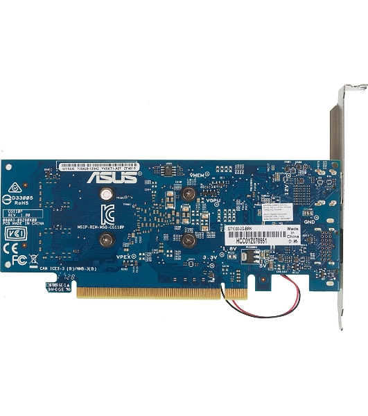 Видеокарта Asus GT1030-2G-BRK nVidia GeForce GT 1030 2048Mb 64bit GDDR5 1228/6008/HDMIx1/DPx1/HDCP PCI-Elow profile Ret